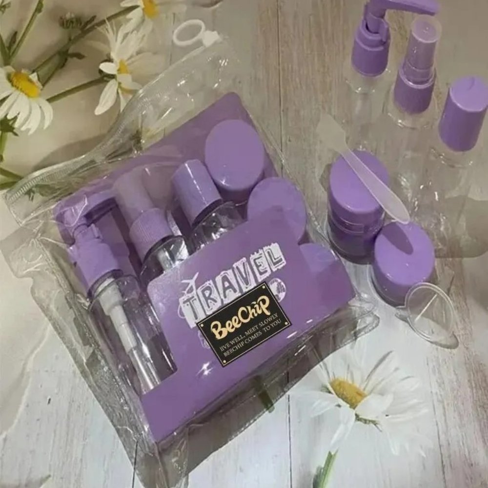 6 PCS Split Bottle Set Cosmetics Lotion Shampoo Bath Gel Toothpaste Travel
